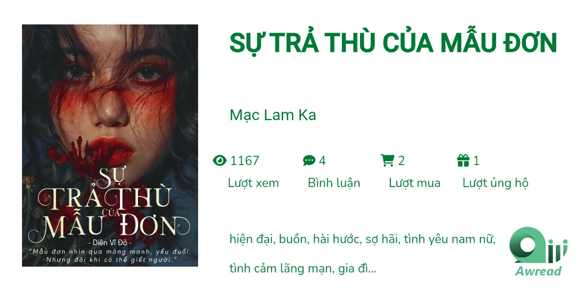 Sự Trả Thù Của Mẫu Đơn - Dien Vy Do | Awread