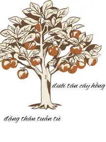 Dưới tán cây hồng