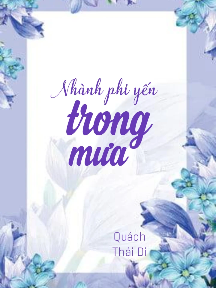 Nhành phi yến trong mưa